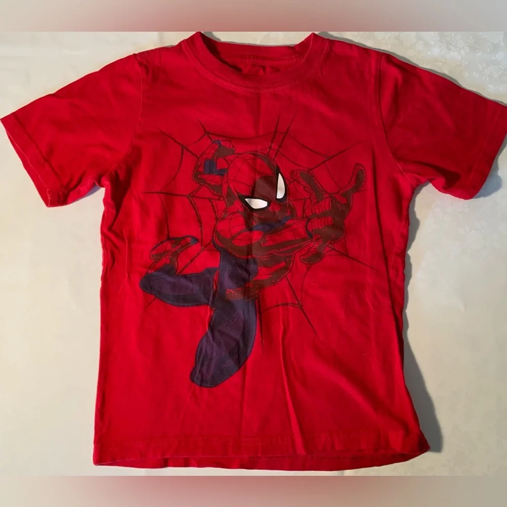 NWOT Bundle: Short Sleeve Hoodie, Disney Mickey Mouse & Spider-Man, Green Tee